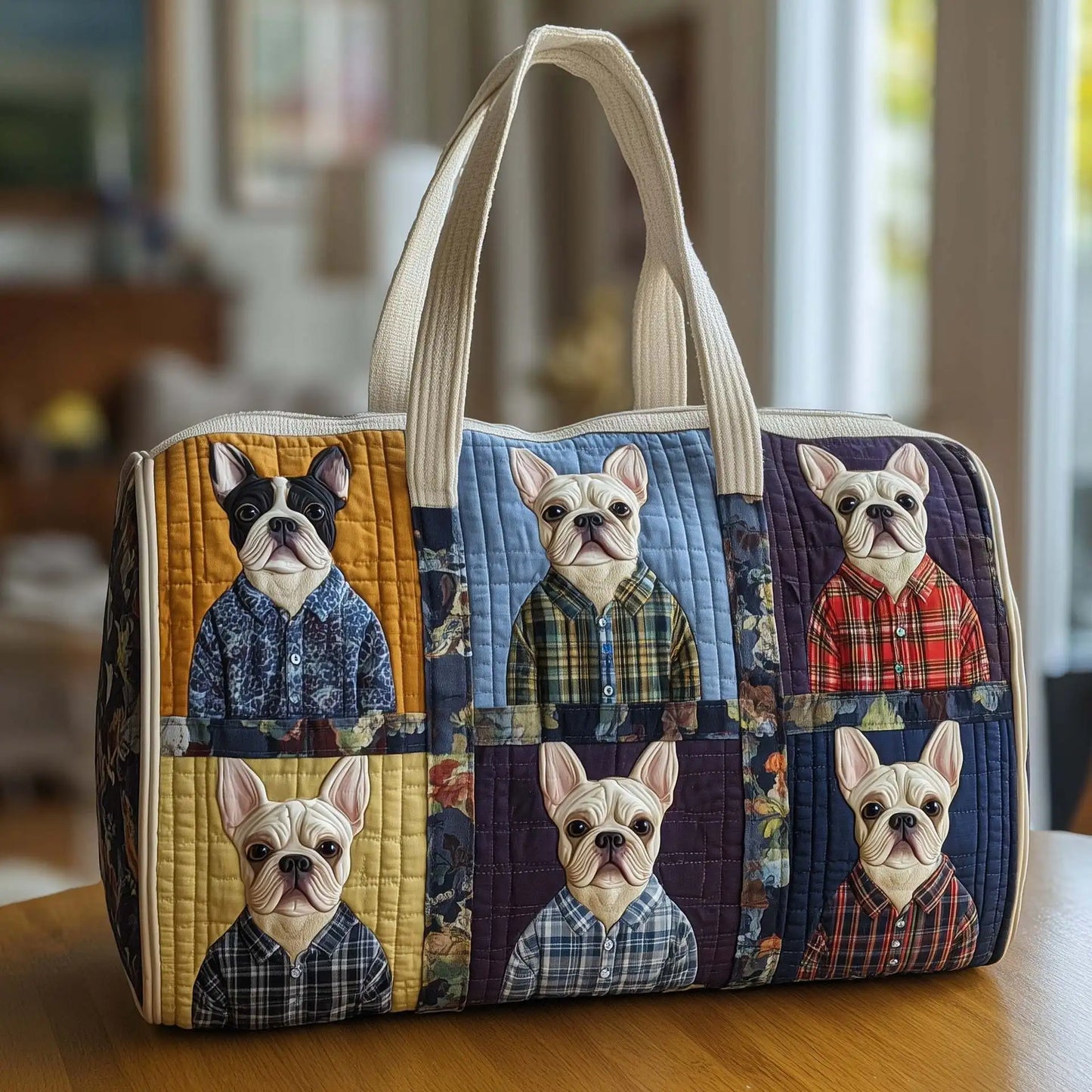 Quilted Duffle Dog Bag