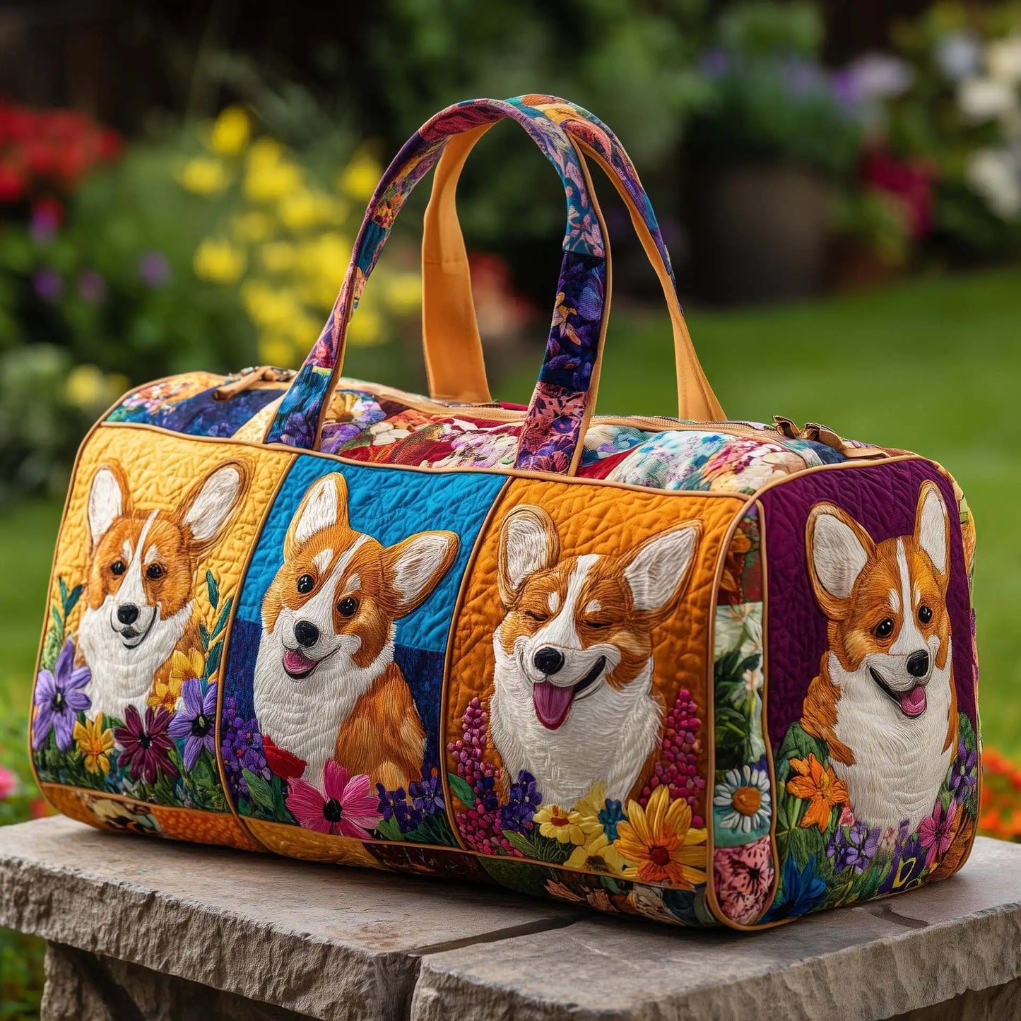 Quilted Duffle Dog Bag