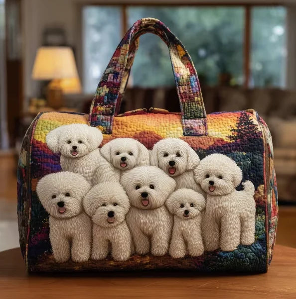 Quilted Duffle Dog Bag