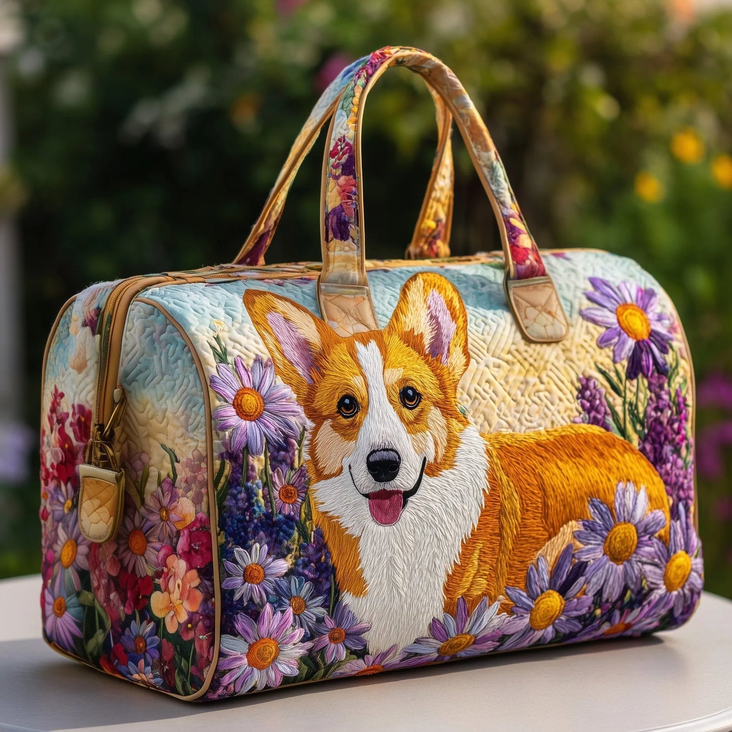 Quilted Duffle Dog Bag