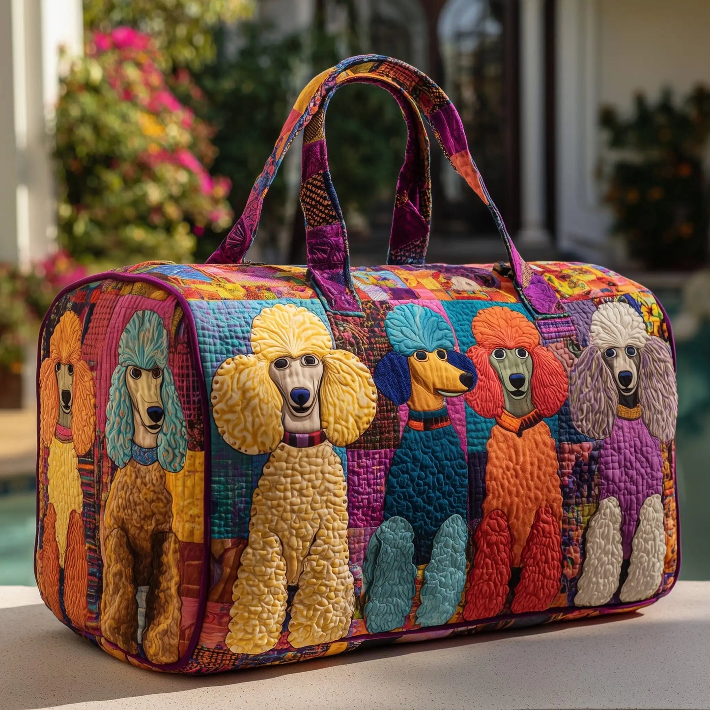 Quilted Duffle Dog Bag